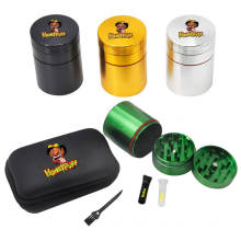 HONEYPUFF Smoke Set with Metal Herb Grinder and Mouthpiece Tips and 50MM Large Container
